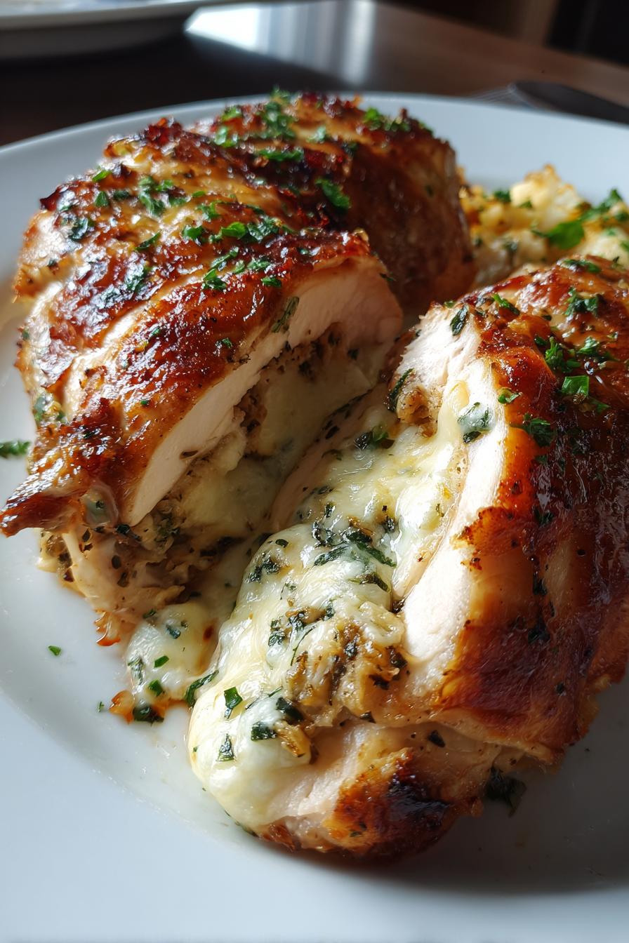 30-Minuten Butter-Hähnchen mit Käse-Knoblauch-Füllung: Feierabendküche deluxe!