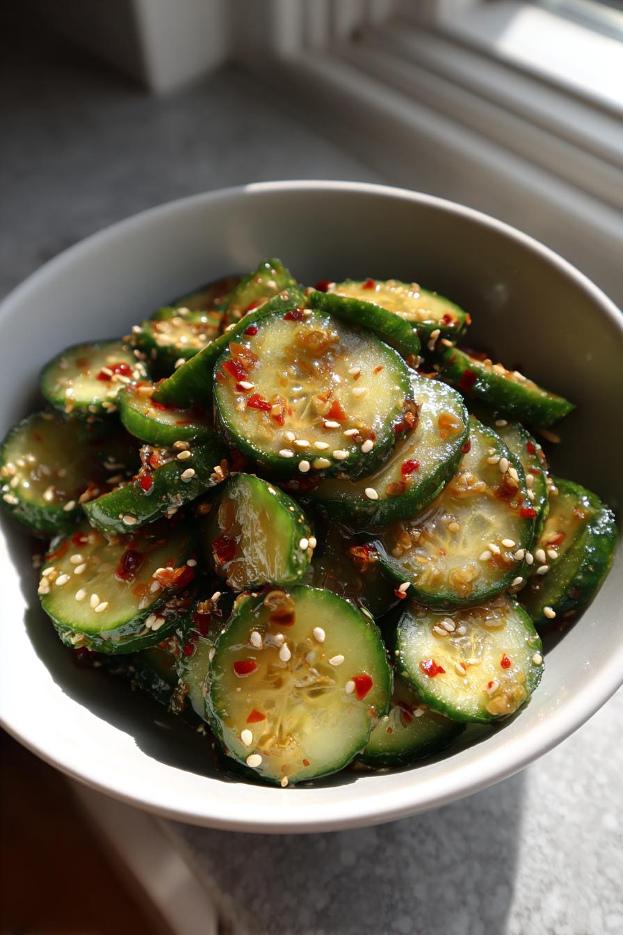 Asiatischer Gurkensalat: 10 Min. Glück – Scharf & Kühl