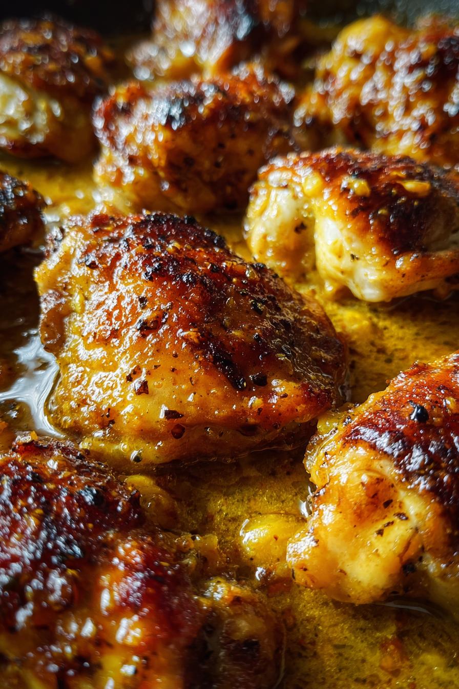 Unglaublich Cremige Honig-Senf-Hähnchenpfanne in 30 Min