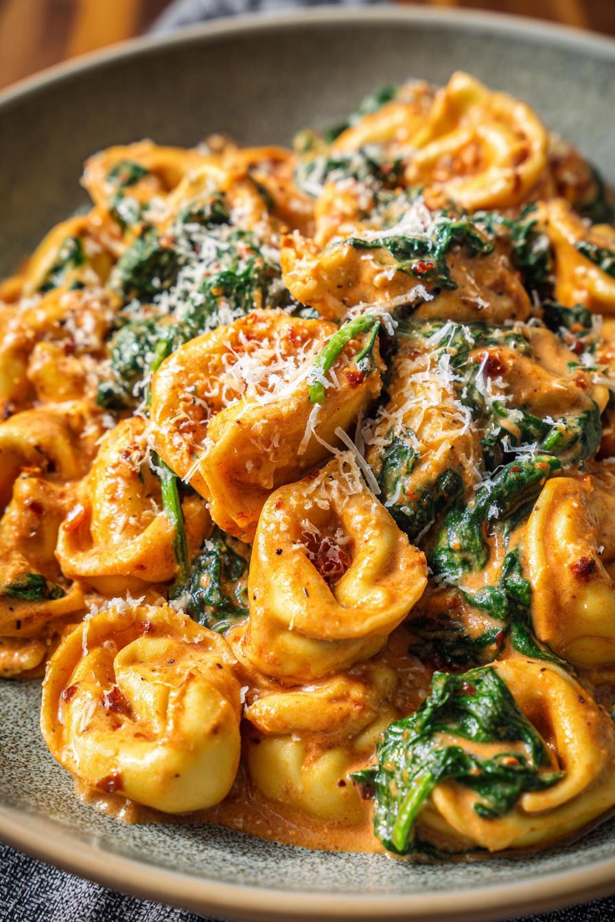 Cremige Toskanische Tortellini Spinat - detail 3