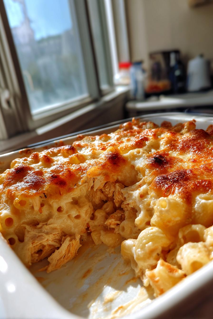 Cremiges Hähnchen Mac and Cheese Der perfekte Komfort-Food - detail 2