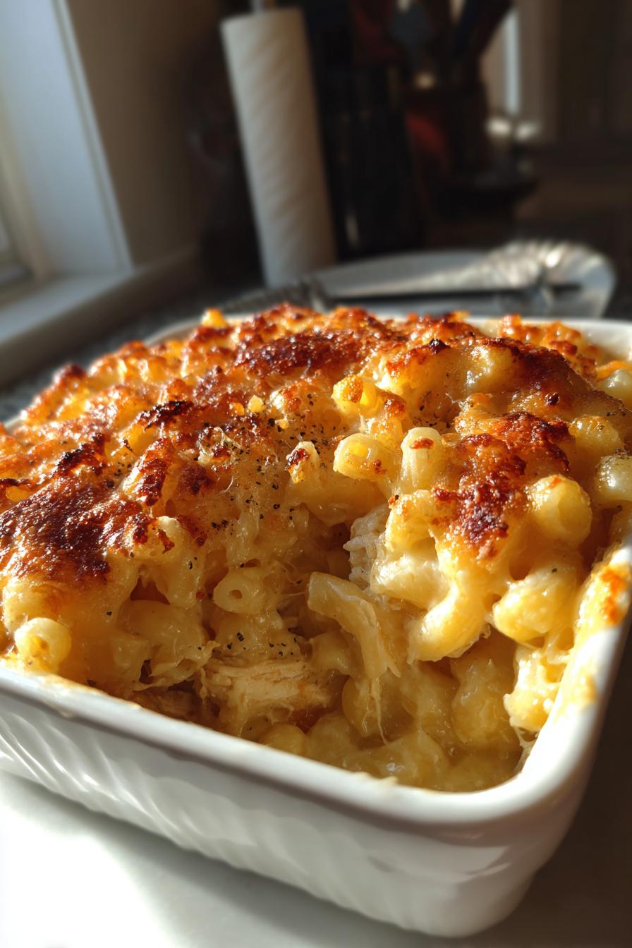 Cremiges Hähnchen Mac and Cheese Der perfekte Komfort-Food - detail 3