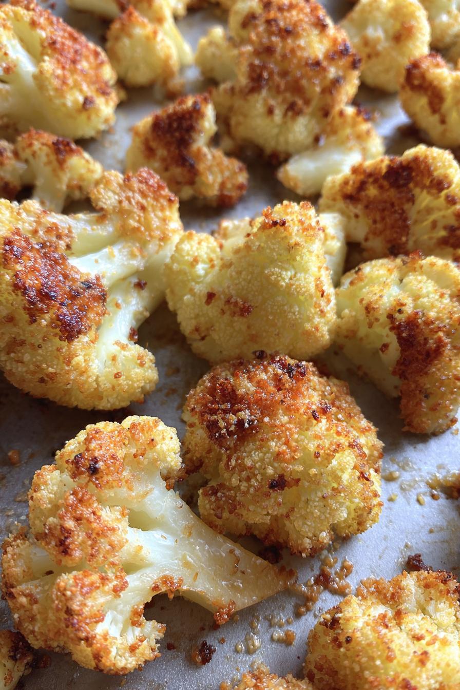 Einfaches Parmesan Blumenkohl Rezept für leckere Snacks - detail 2