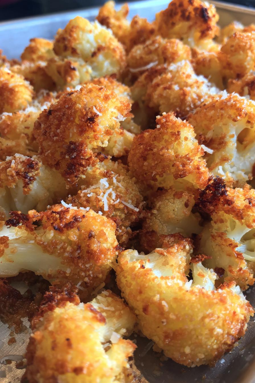 Einfaches Parmesan Blumenkohl Rezept für leckere Snacks - detail 3