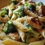 Einfaches Rezept für Hähnchen-Brokkoli-Pasta