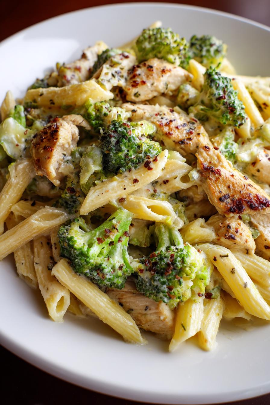 Einfaches Rezept für Hähnchen-Brokkoli-Pasta - detail 3