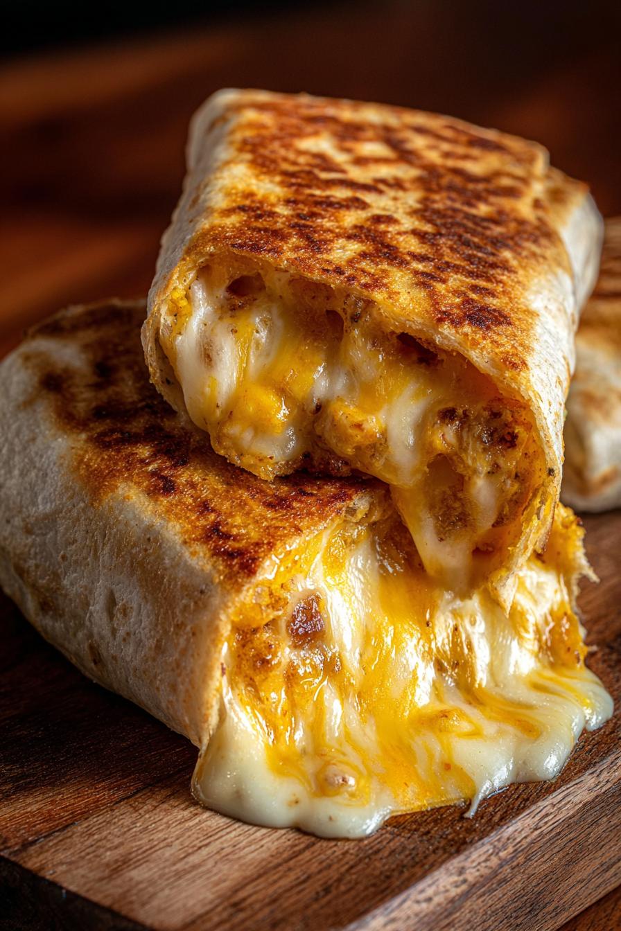 GEGRILLTER ERSTAUNLICHER KÄSE-BURRITO in 10min Fertig