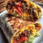 Gegrillte Cheeseburger-Wraps – Der ultimative Burger-Snack to-go!