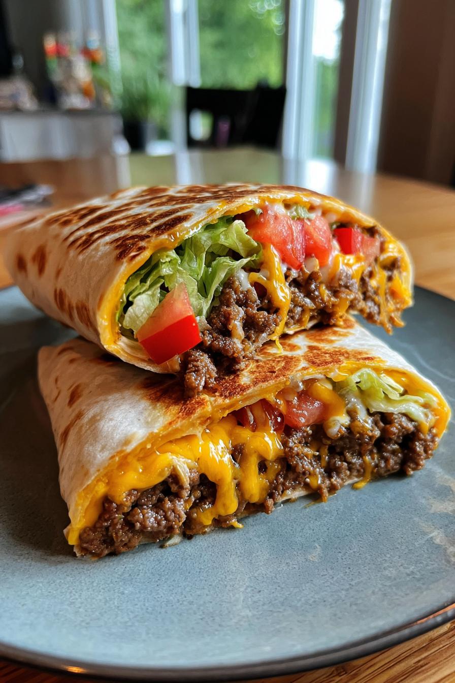 Gegrillte Cheeseburger-Wraps – Der ultimative Burger-Snack to-go! - detail 2