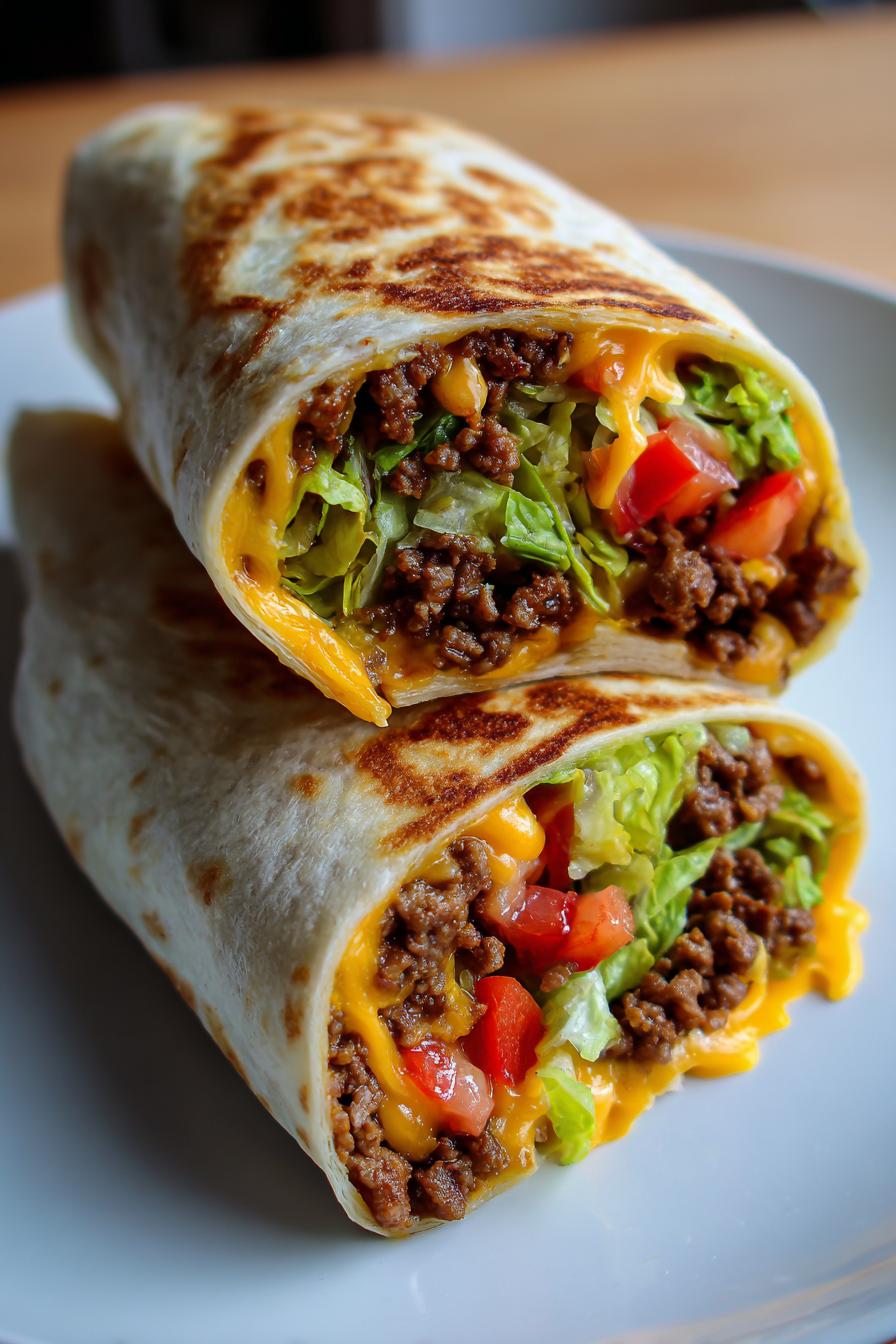 Gegrillte Cheeseburger-Wraps – Der ultimative Burger-Snack to-go! - detail 3