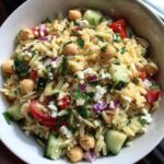 Kichererbsen Orzo Salat Frisch