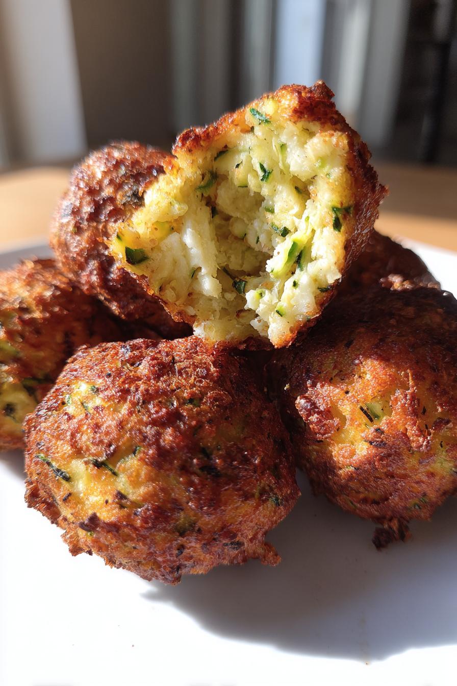 Knusprige Zucchini-Feta-Bällchen - detail 1