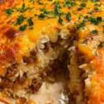 Käse-Hackfleisch-Reis-Auflauf
