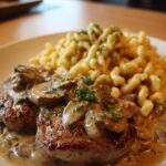 Medaillons in Champignon-Rahmsoße mit Spätzle – Ein wahres Wohlfühlgericht!