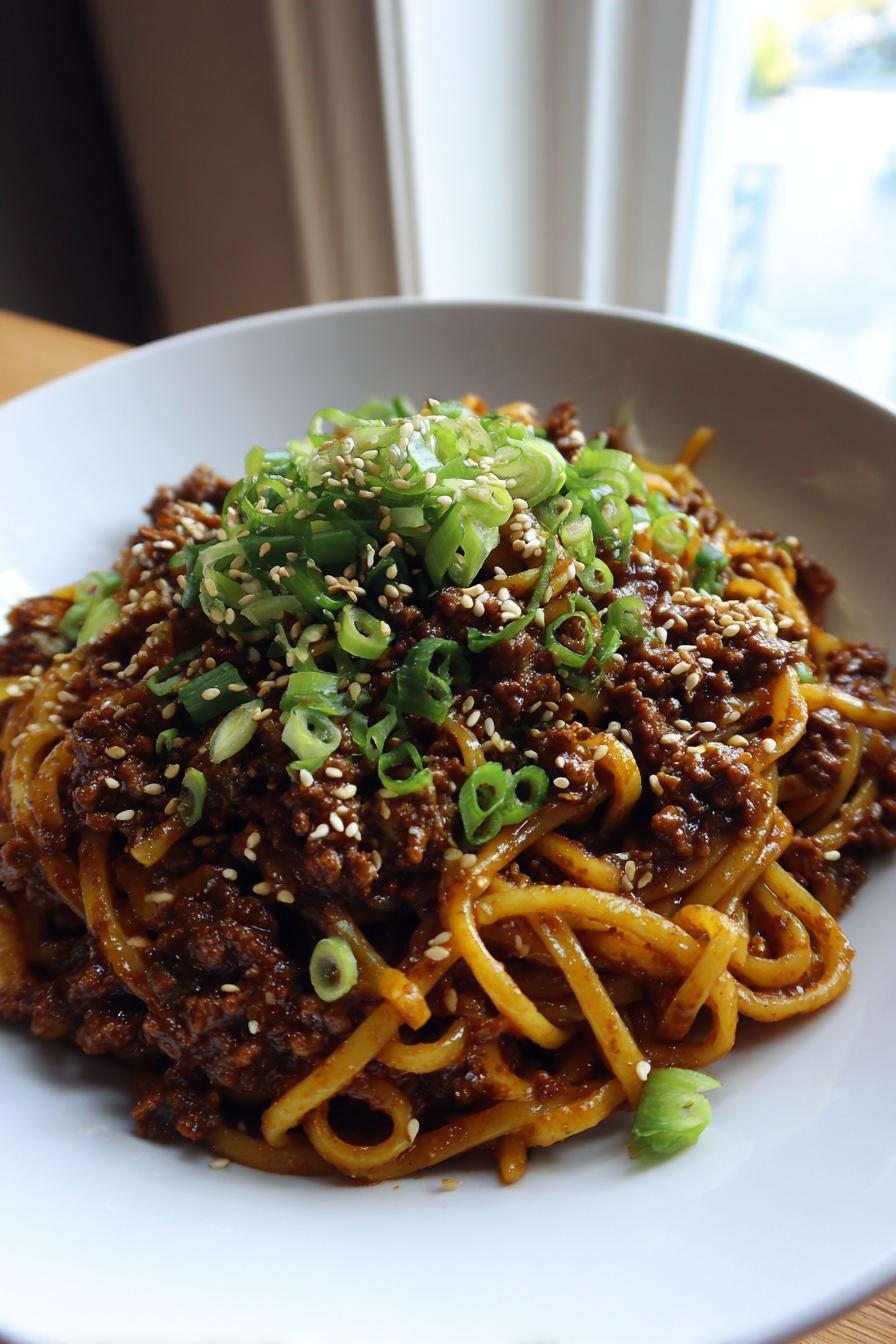 Mongolische Nudeln: In 20 Min. grausig lecker