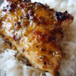 Schnelles Honig Senf Hähnchen mit Reis