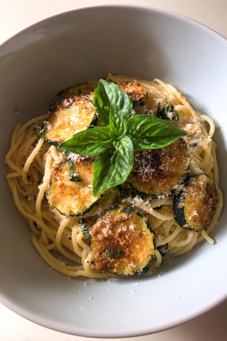 Spaghetti alla Nerano - italienisches Rezept mit Zucchini - detail 2