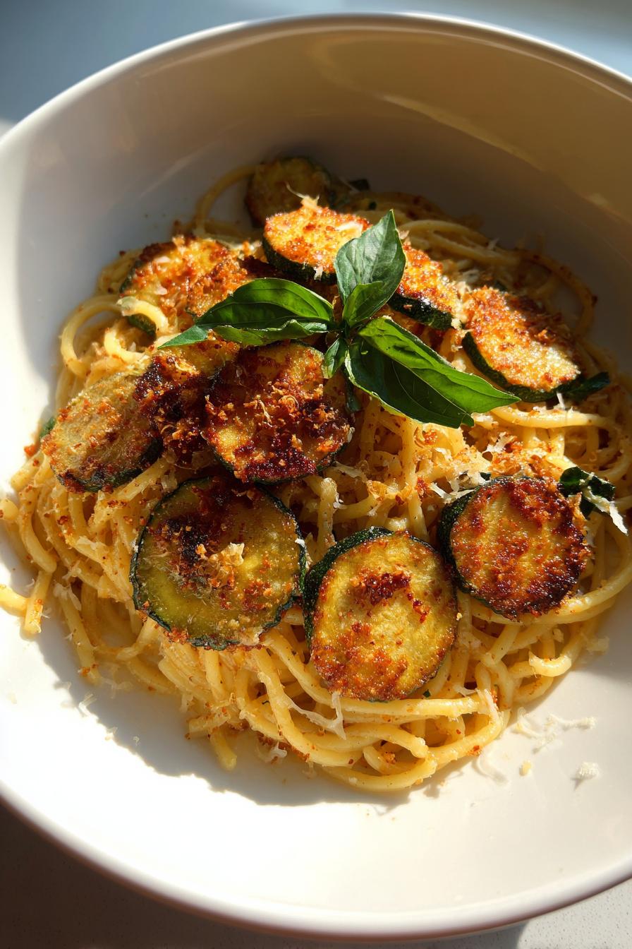 Spaghetti alla Nerano - italienisches Rezept mit Zucchini - detail 3