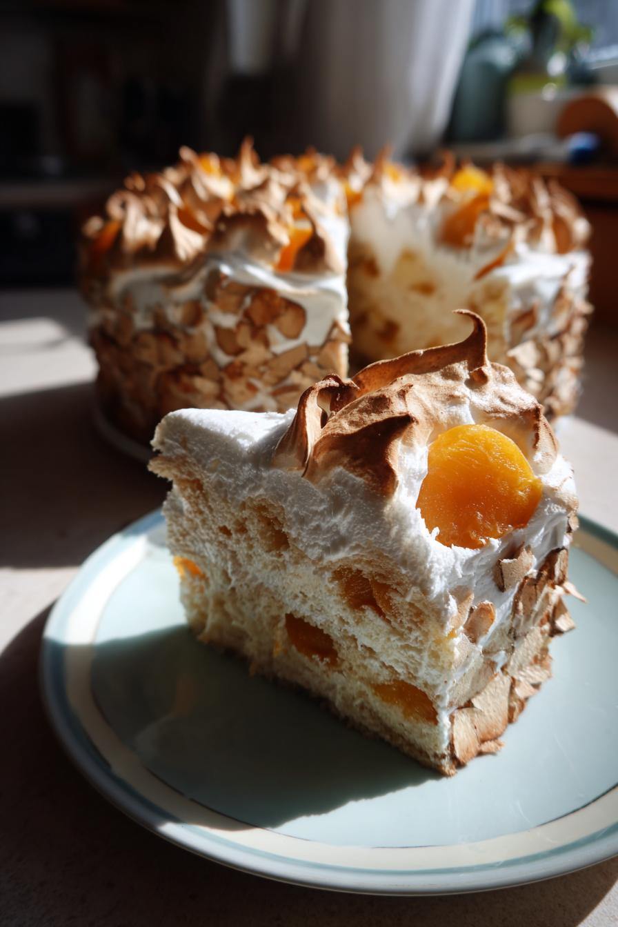 Wachauer Marillenkuchen mit knuspriger Baiserhaube - detail 2