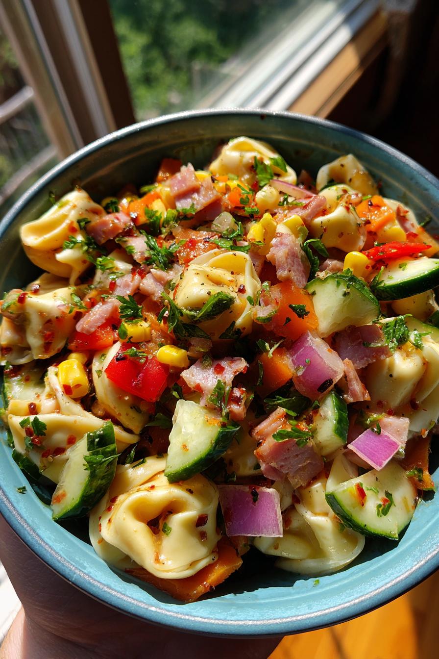Würzige Süß-Honig Tortellini-Nudelsalat: Ein Genuss für jeden Anlass - detail 2