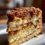 Apfel-Schmand-Eierlikörkuchen mit Zimtstreuseln - Rezept mit Eierlikör