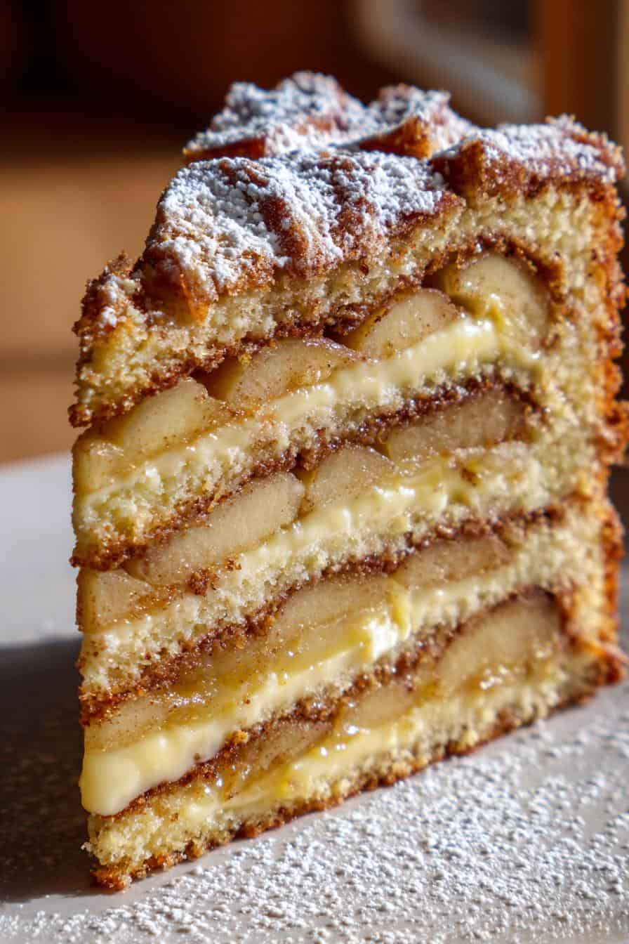 Apfelkuchen mit Pudding: Omas Rezept, teuflisch lecker