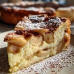 Apfelkuchen mit Vanillepudding