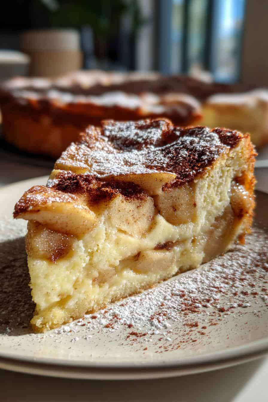 Omas süßer Apfelkuchen mit Vanillepudding – Köstlich