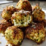 Knusprige Zucchini-Feta-Bällchen