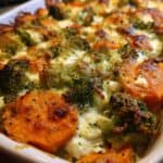 Süßkartoffel-Brokkoli-Auflauf mit Feta