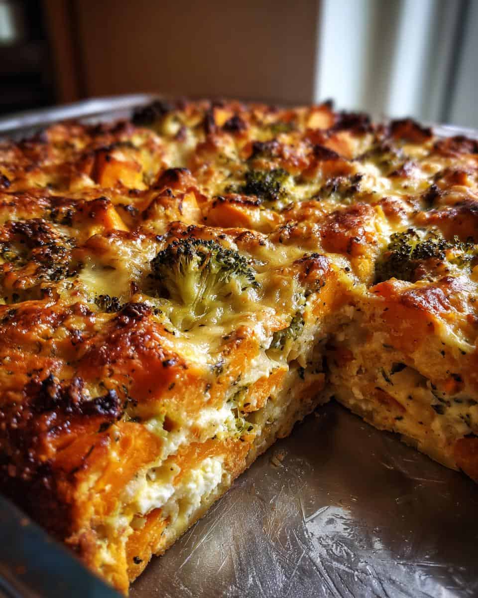 Süßkartoffel-Brokkoli-Auflauf mit Feta - detail 2
