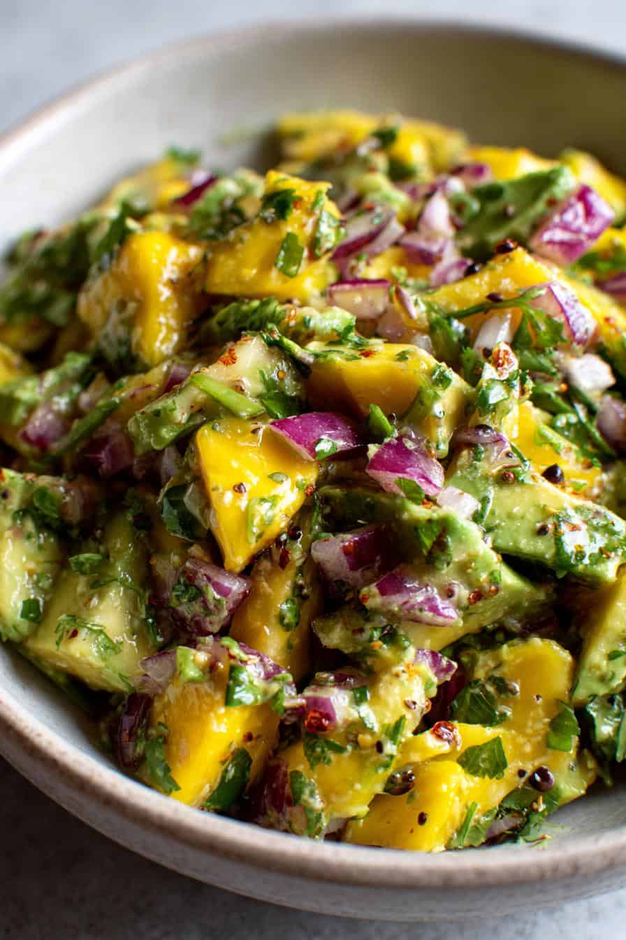 Bunter Avocado-Mango-Salat