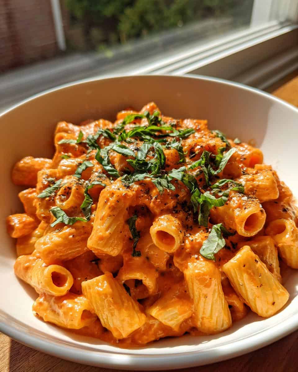 Cremige Tomaten-Basilikum-Pasta - detail 3