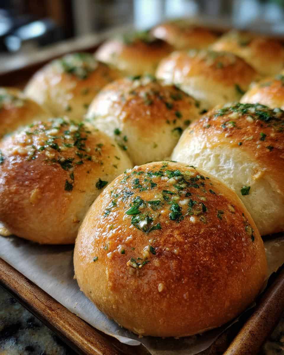 Fluffige Knoblauchbrötchen - detail 2
