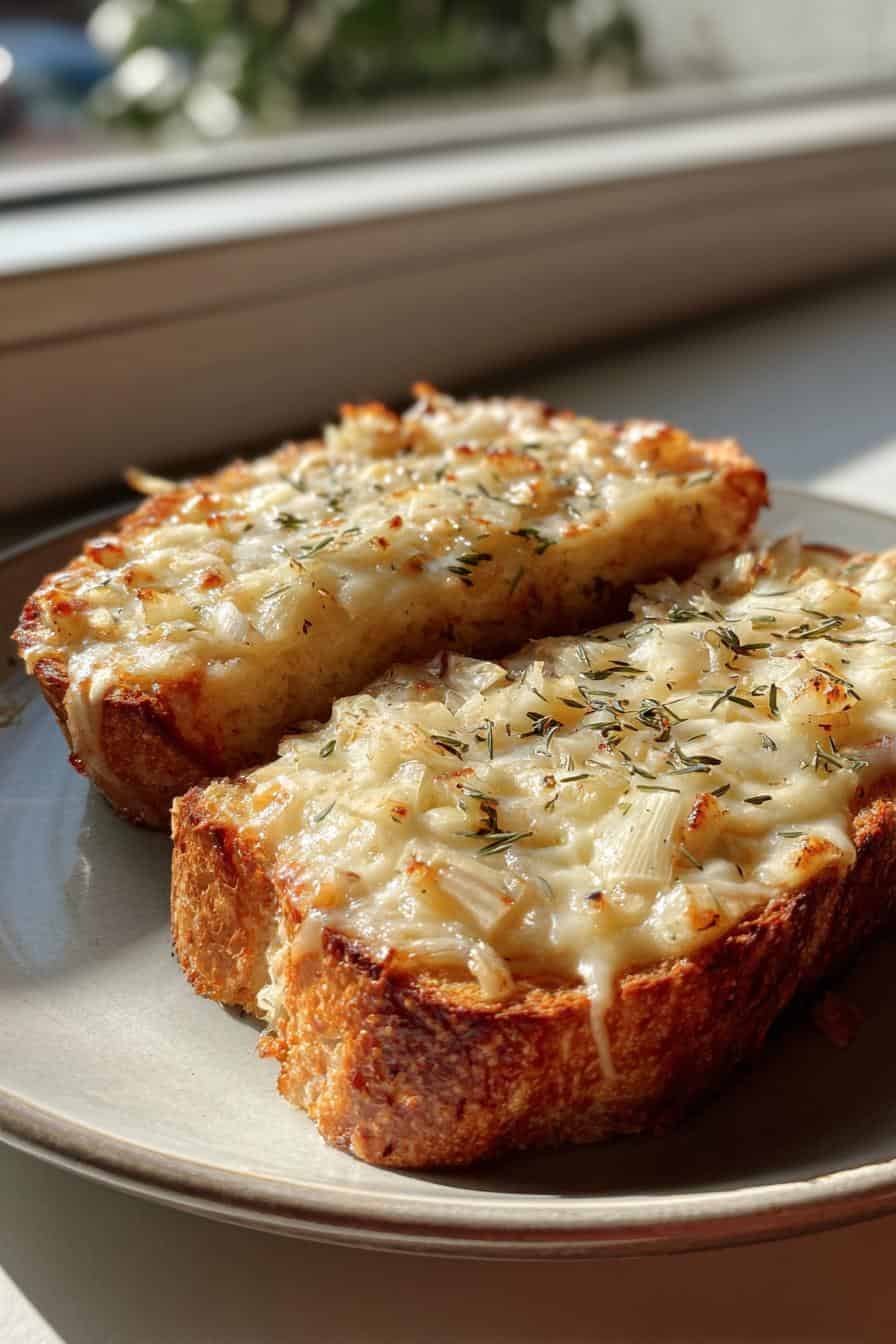 Verführerisch: Gebackenes Baerlauch-Käsesandwich Genuss in 12 Min