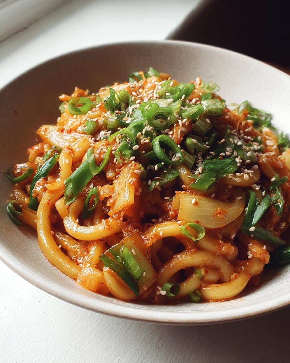 Kimchi-Udon Nudelgericht - detail 2