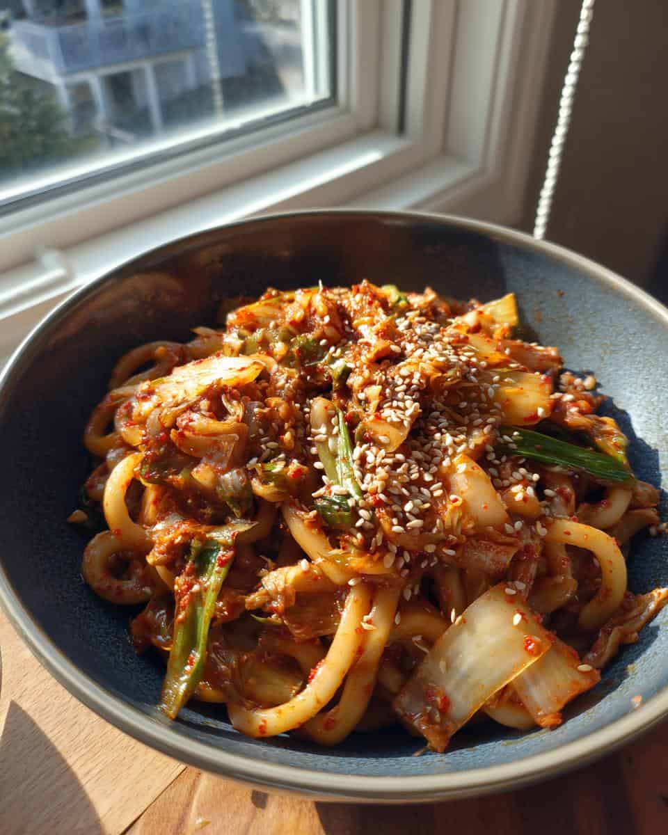 Kimchi-Udon Nudelgericht - detail 3