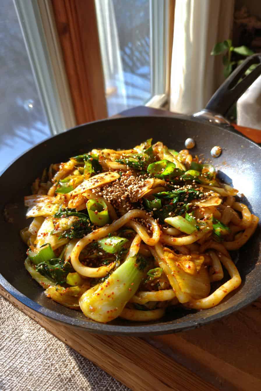 Kimchi-Udon: 15 Min. für dieses teuflisch gute Gericht