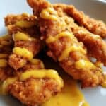 Krosse Hähnchenstreifen mit Honig-Senf-Sauce Rezept