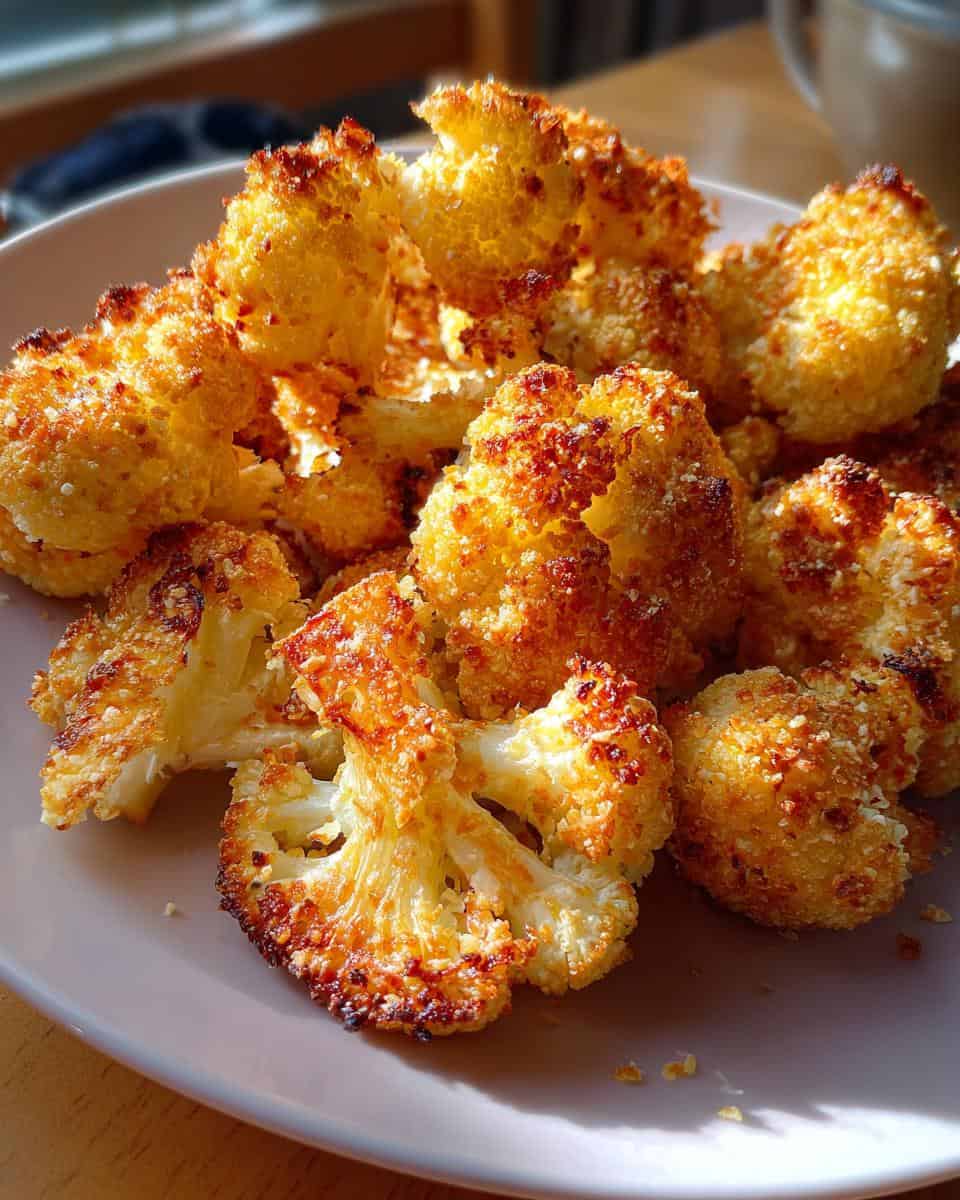 Köstliche gebackene Parmesan-Cauliflower-Bisse - detail 1