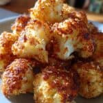 Köstliche gebackene Parmesan-Cauliflower-Bisse