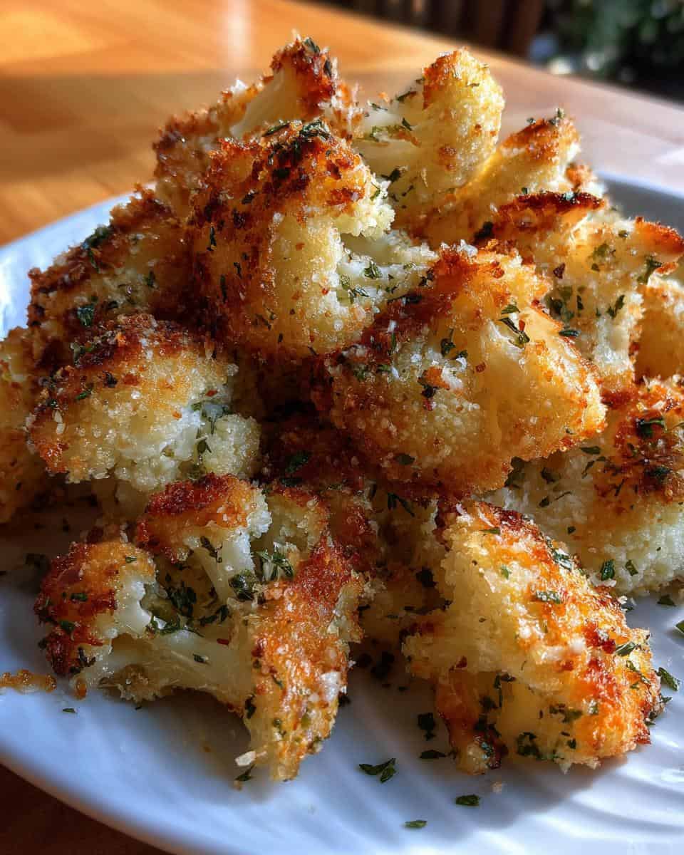 Köstliche gebackene Parmesan-Cauliflower-Bisse - detail 3
