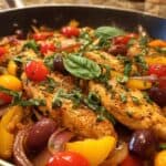 Mediterrane Hähnchen-Pfanne