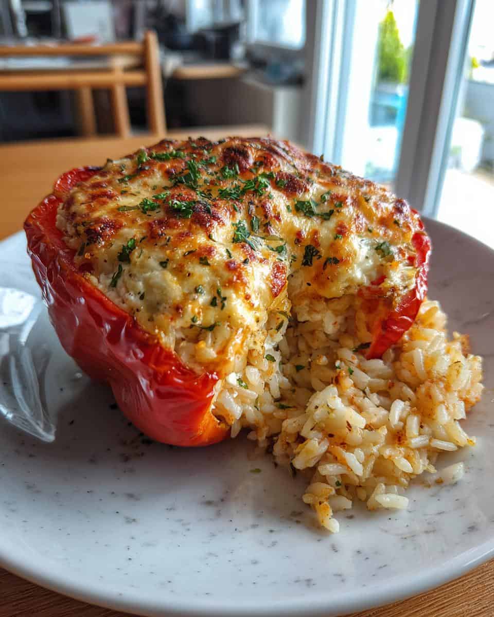 Paprika mit cremigem Feta & würzigem Reis gefüllt - detail 1