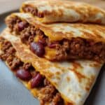 Schnelle Rindfleisch-Bohnen-Quesadillas