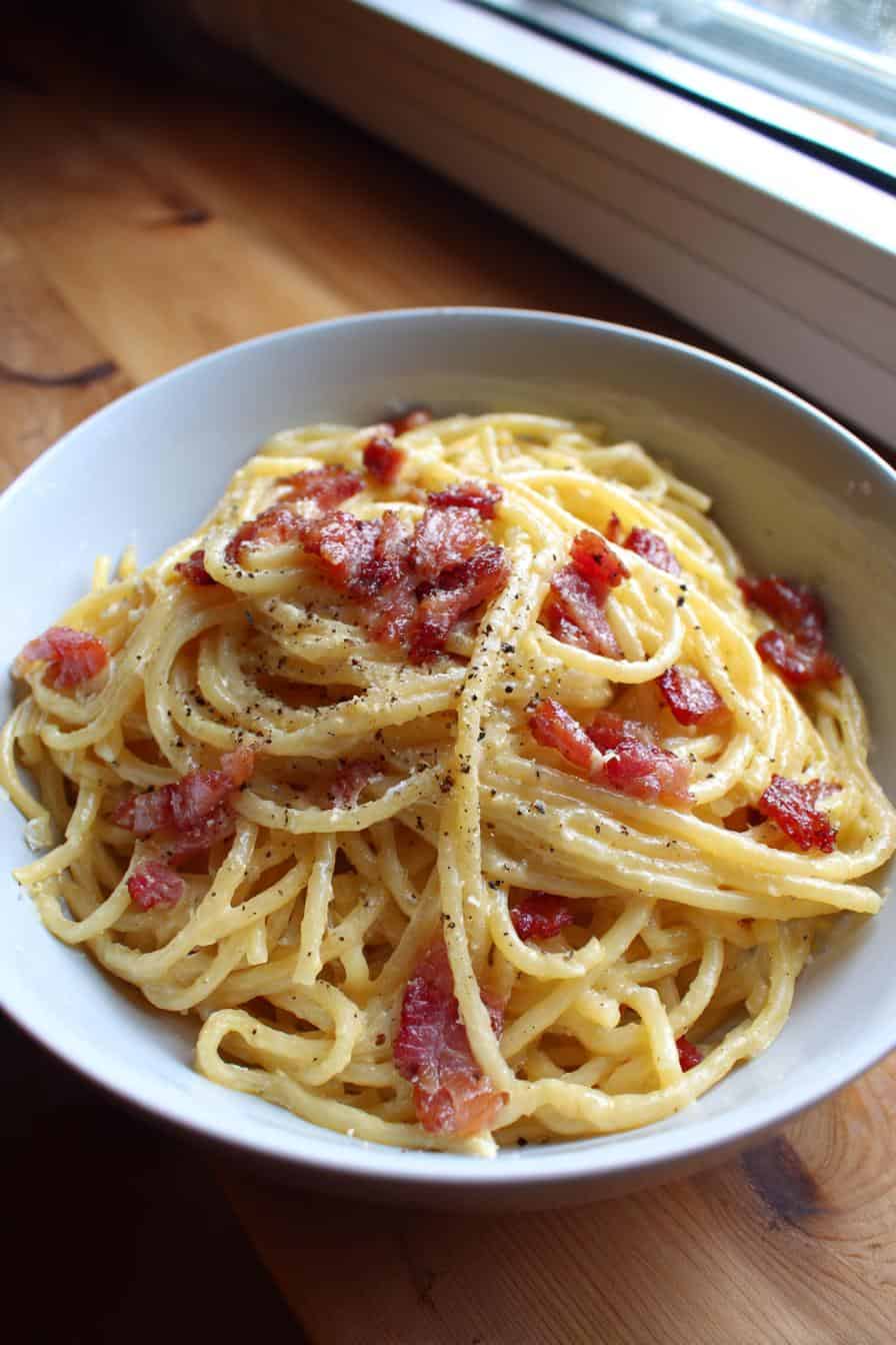 Spaghetti Carbonara ohne Ei: 1 Trick für sündhaft Lecker