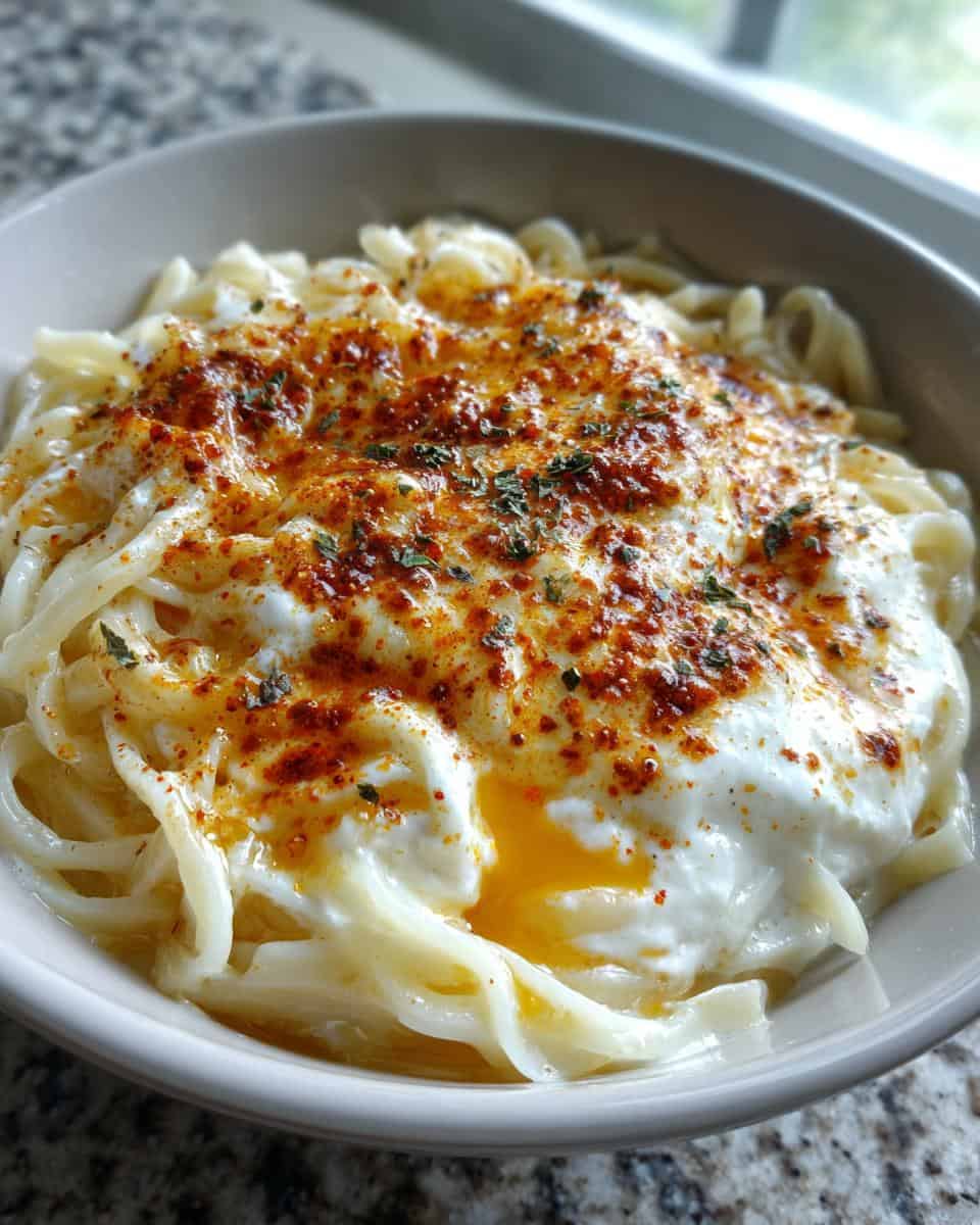 Türkische Nudeln mit Joghurt - detail 2
