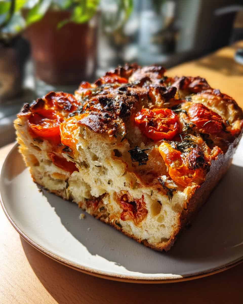 Warmes Tomatenbrot mit Kräutern - detail 3