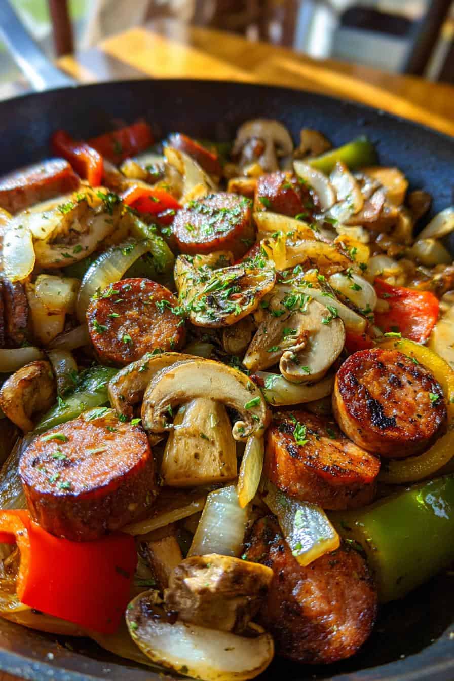 Wurst und Gemüse aus der Pfanne: In 30 Min. köstlich