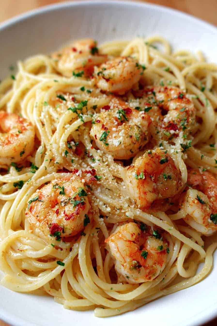 Unglaublich! 30-Minuten Zesty Lemon Garlic Shrimp Pasta